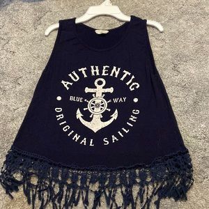 Navy Blue Tank Top